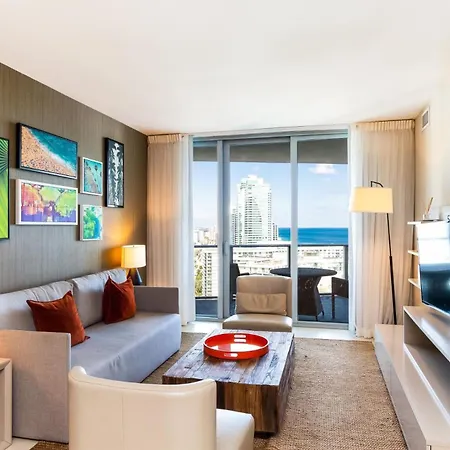 Ocean View 1 Bed On The Beach 19Th Floor Hollywood Hallandale Beach Exterior photo